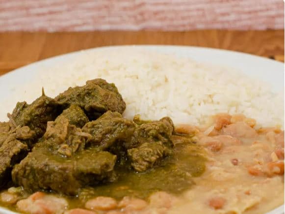 Arroz, Frejol y Seco de Carne