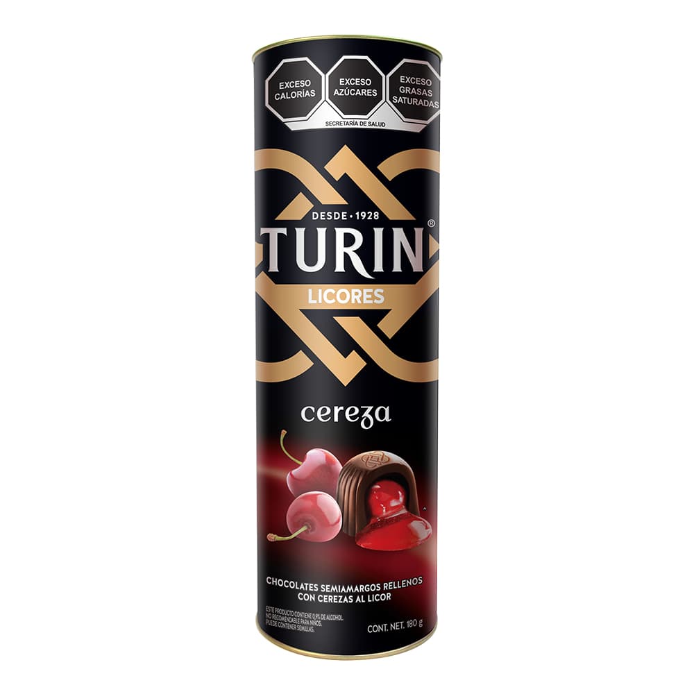 Turin Chocolates Cereza Tubo 180 G
