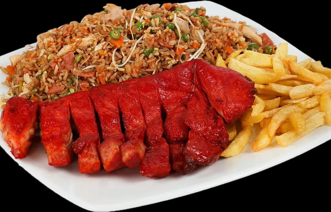 Arroz Chino + Costilla + Papas + Coca Cola 250ml