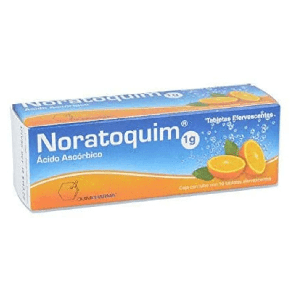 ACIDO ASCORBICO EFERVECENTE 1 GR TAB C/10 (NORATOQUIM)