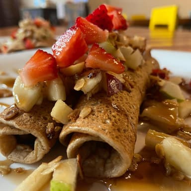 Panquekis con Philadelphia y Fruta