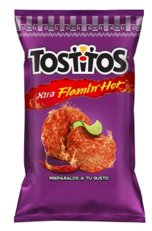 Bolsa de tostito flamin hot