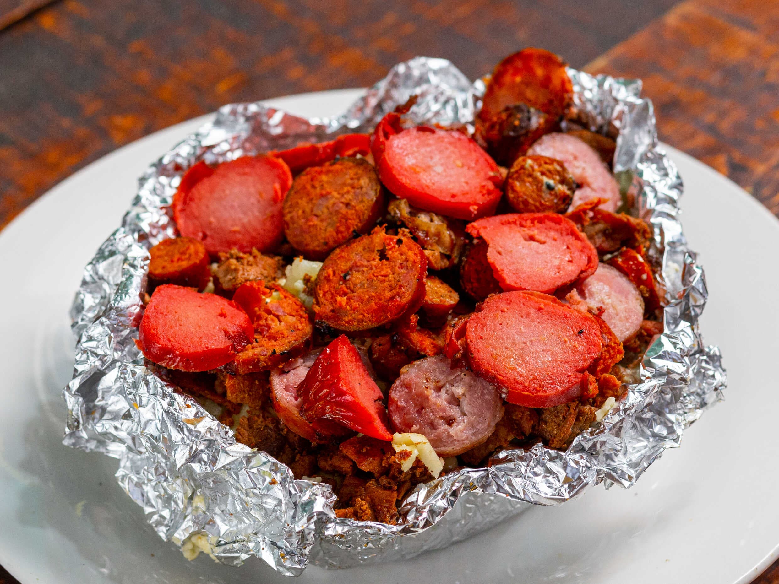 Papa al Carbón Cubana.