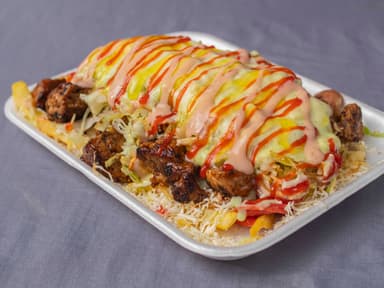 Salchipapas Mixta Costeña.