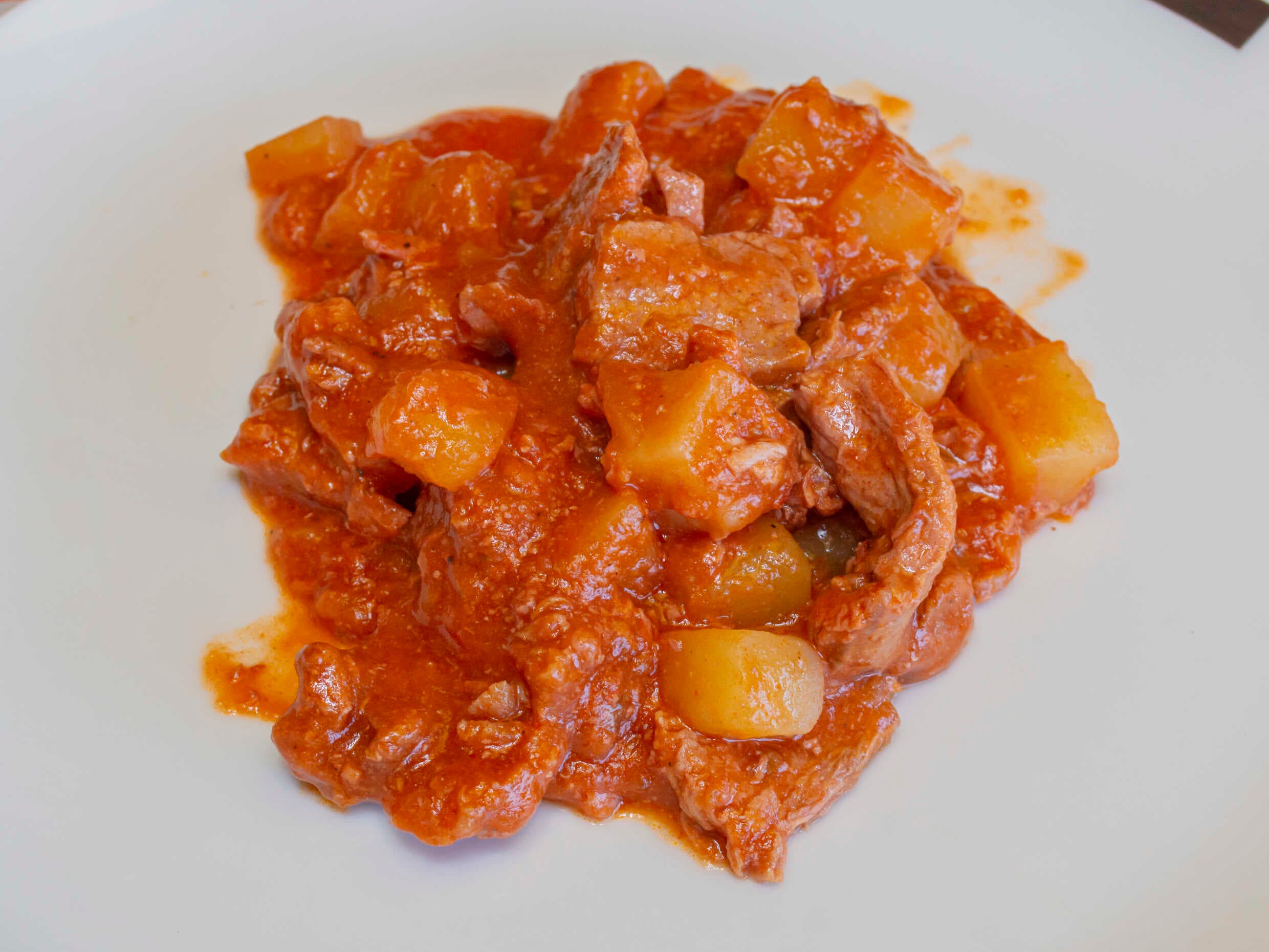 Bistek con jugo Tomate