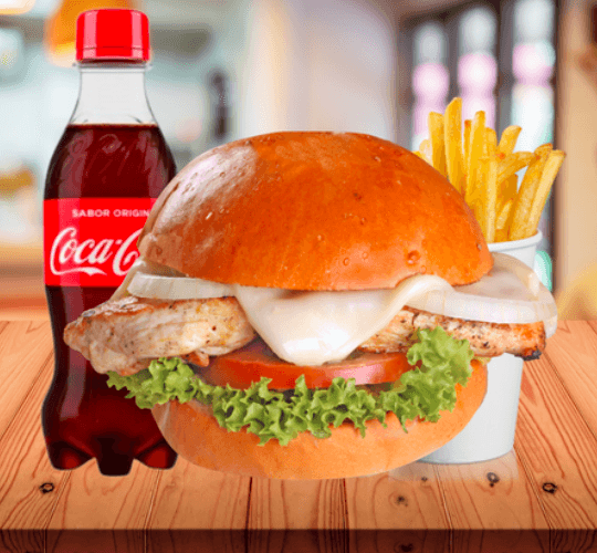 Hamburguesa Pollo Pechuga Combo