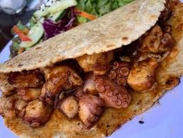 Taco de pulpo enchilado