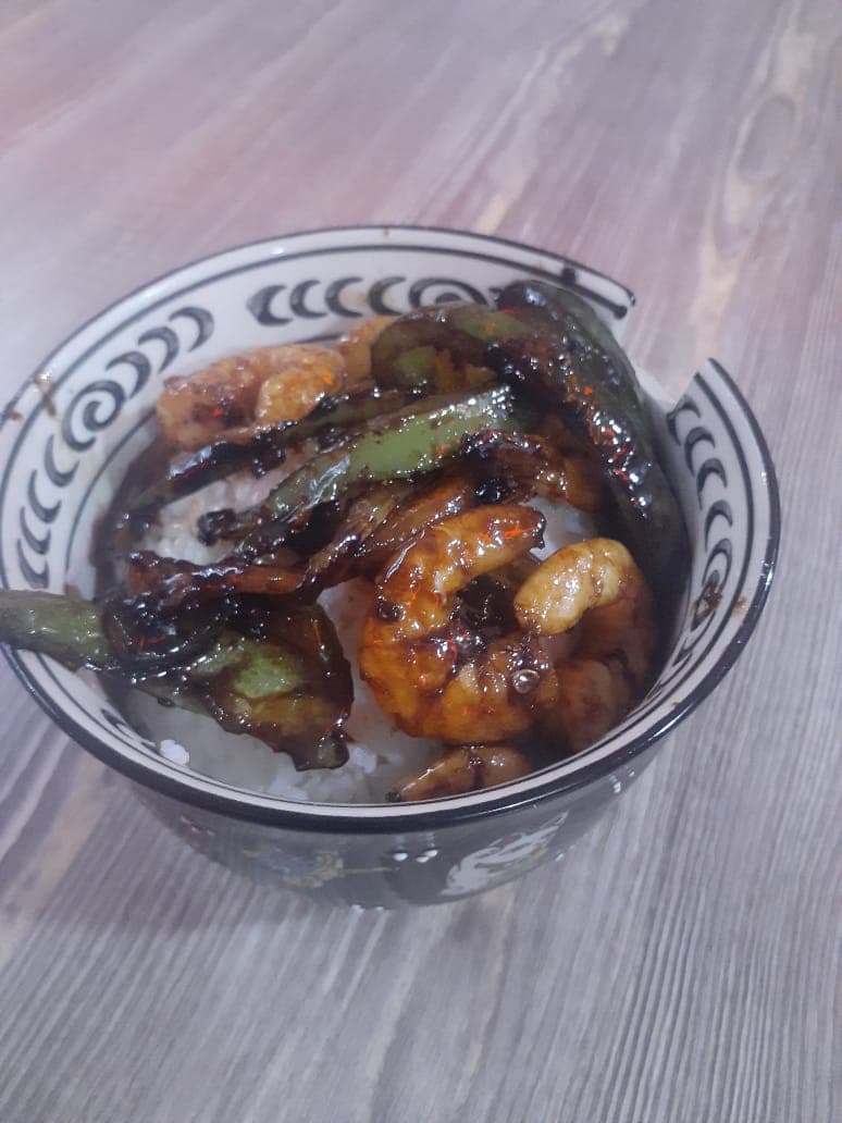 Mongolian Shrimp Bowl