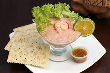 Ceviche de camarón.