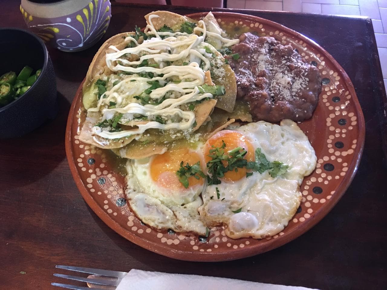 Chilaquiles con Huevo