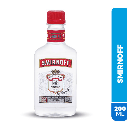 Vodka Smirnoff Botella 200 ml