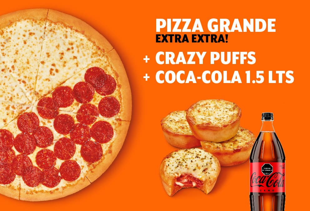 Combo Extra!Extra! + Crazy puffs + Coca Cola 1.5 L