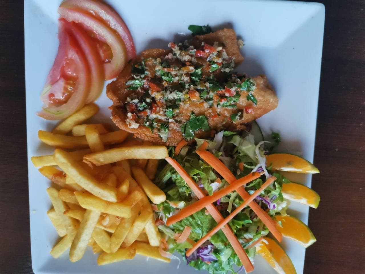 Pescado al Ajillo