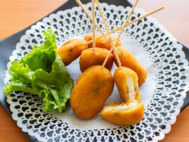Kushiague Plátano con Queso Crema