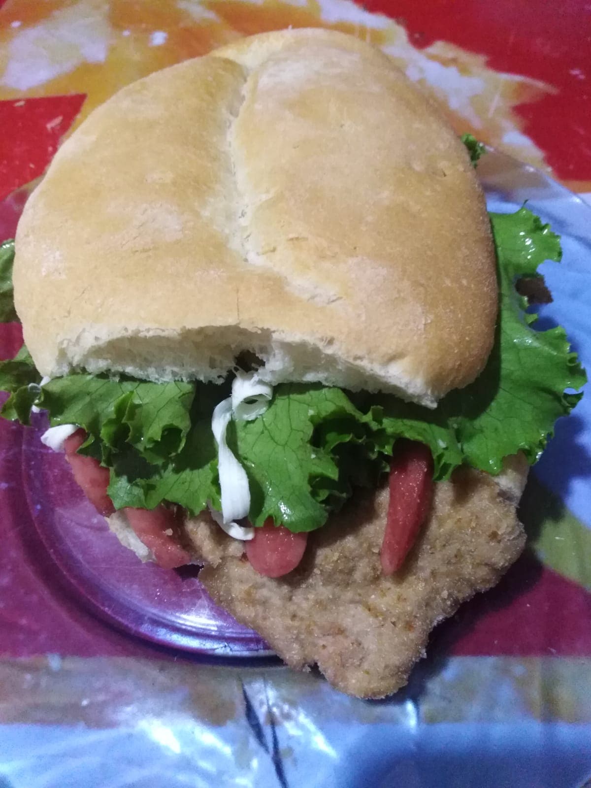 TORTA DE CHULETA Y SALCHICHA