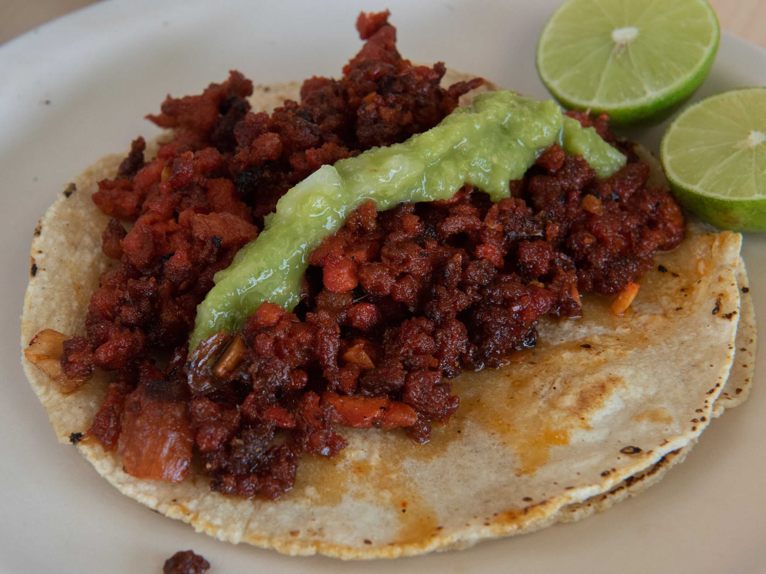 Taco de Chorizo