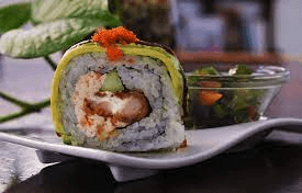 4 Rollos de Sushi por Solo 80$