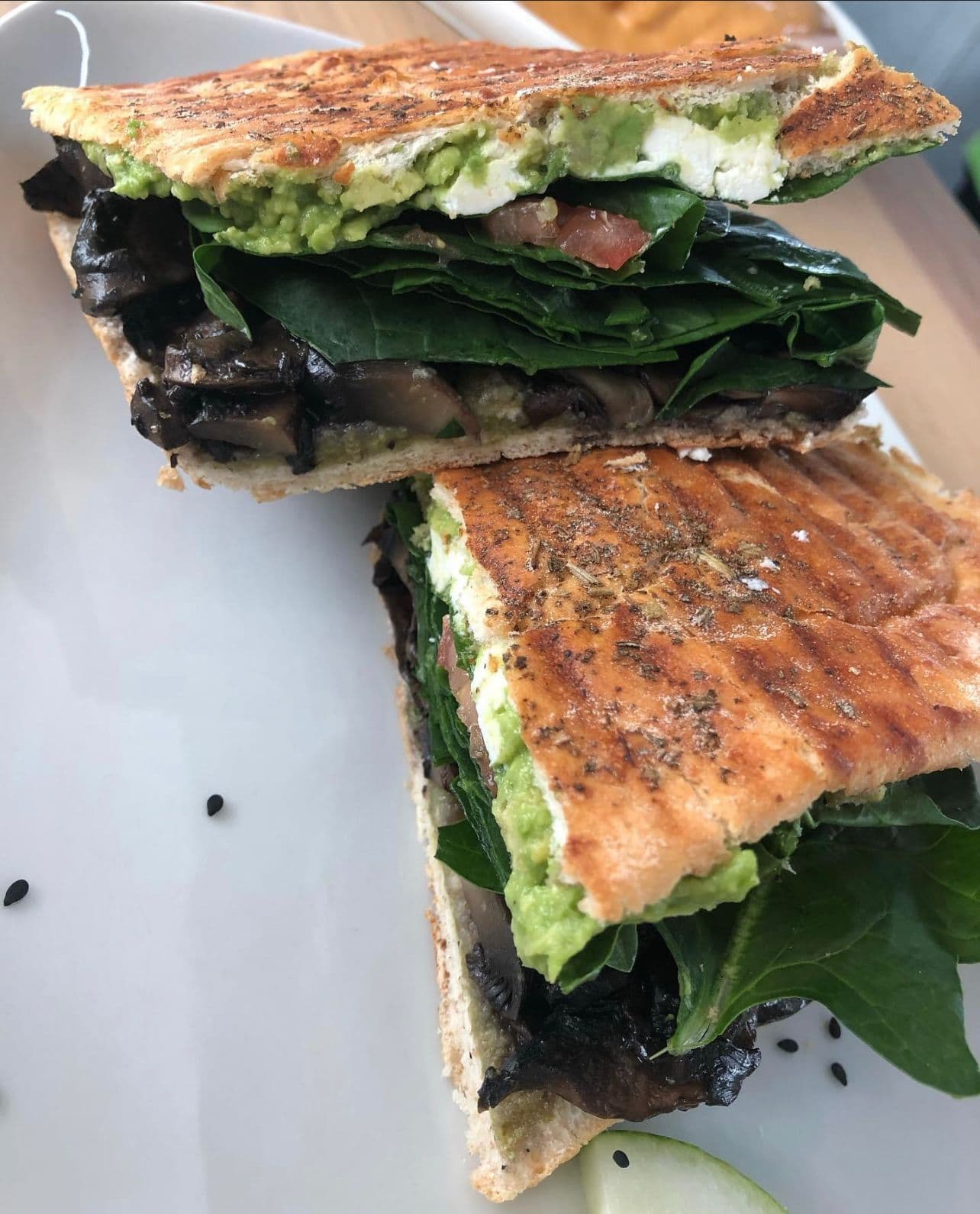Panini Green Pesto Portobello