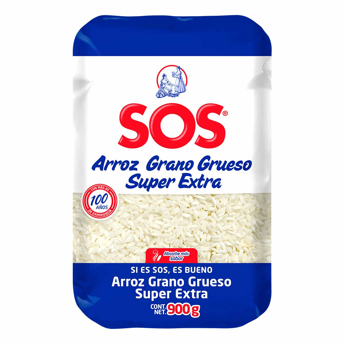 ARROZ GRANO GRUESO SOS 900 GR          .
