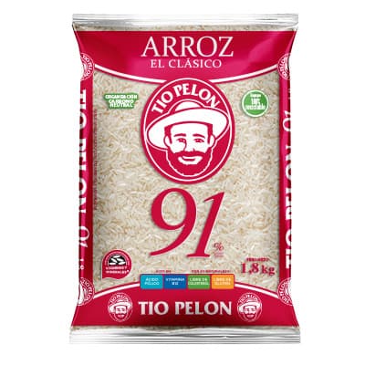 Arroz Tío Pelón 91% Bolsa 1.8 kg