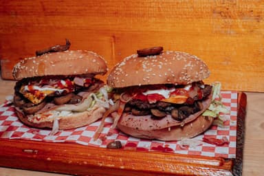 Combo - 2 Hamburguesas con Champiñones
