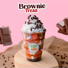 Parfait Brownie Fresa 9 oz