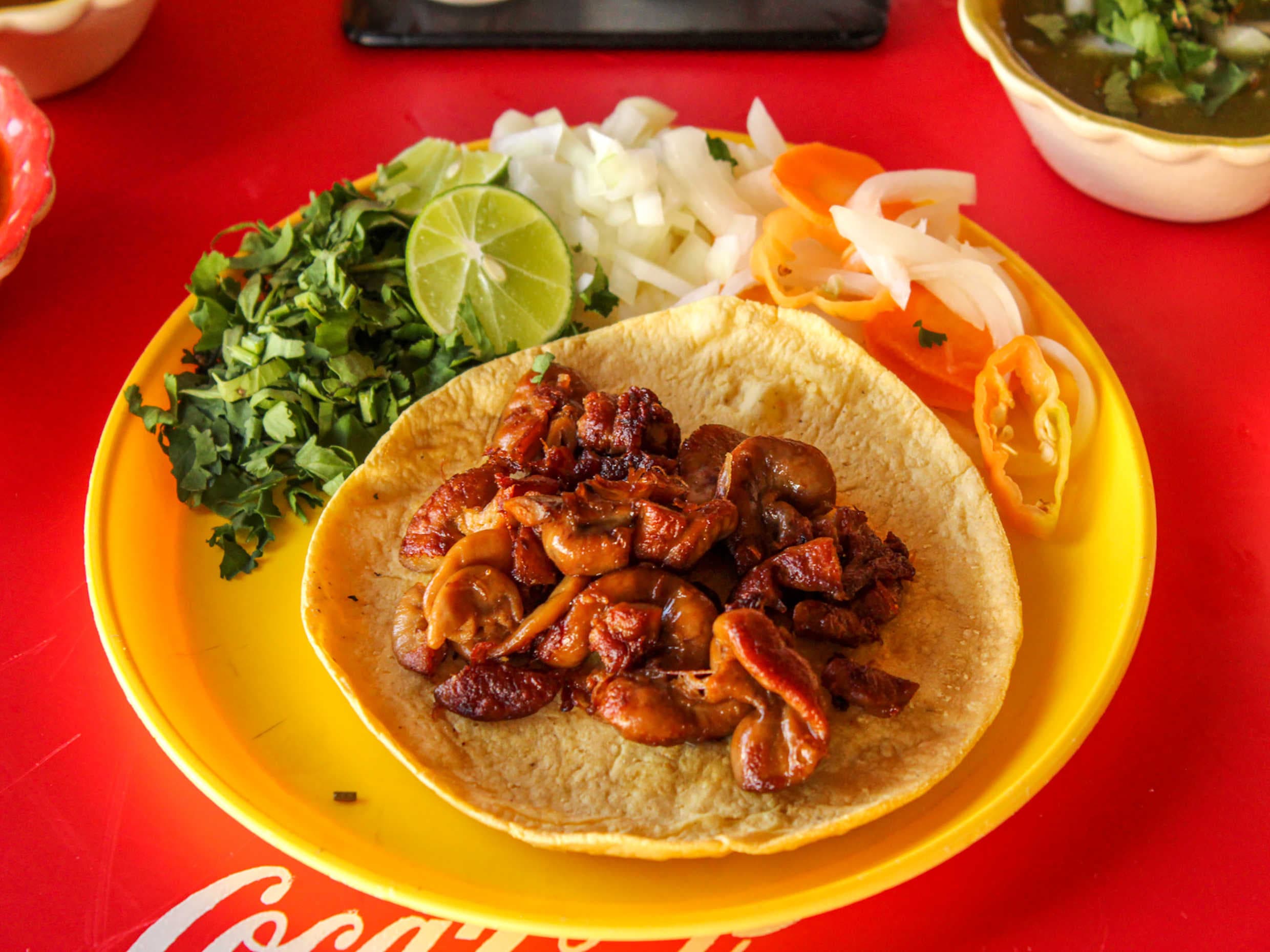 Taco de Nanas o Tripa