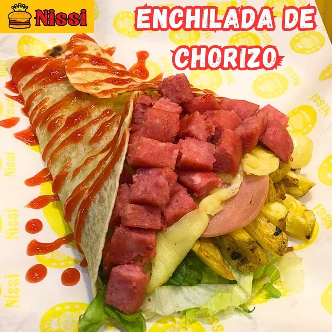 Enchilada Chorizo Parrillero + Tu bebida favorita