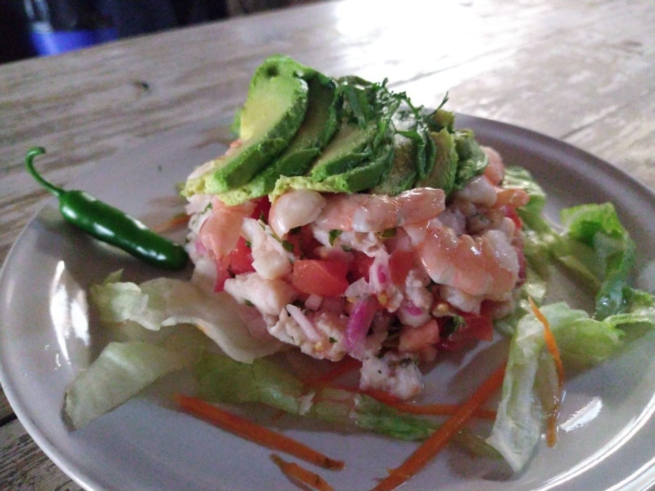 Tostada de Camarón