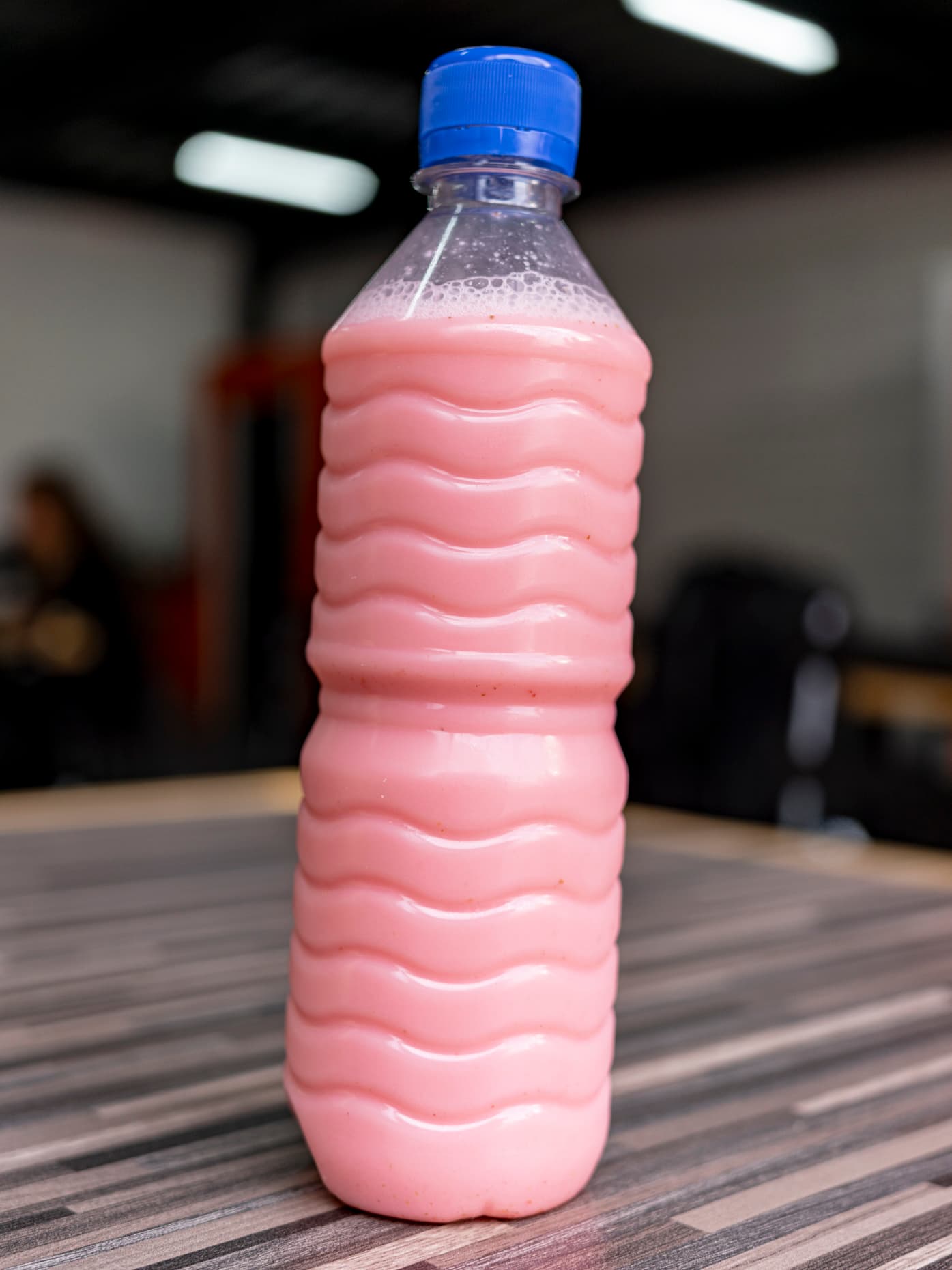 Horchata con fresa
