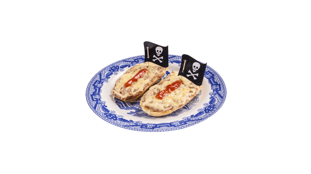 Galeones Pirata Molletes gratinados (2 pzas)