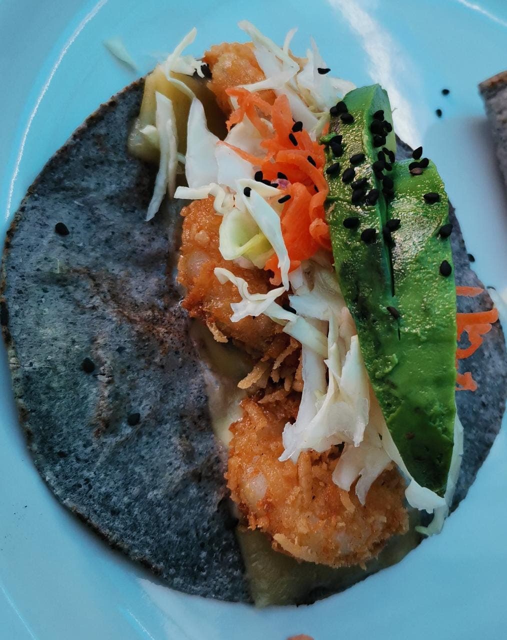 Taco de Camarón al Coco