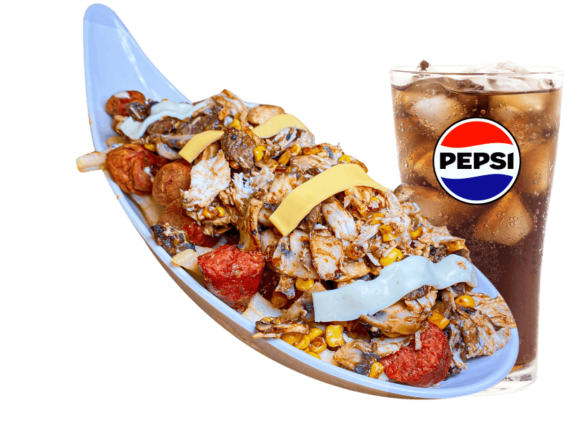 Combo Papas Locas Hamburgo Especial con Champiñón
