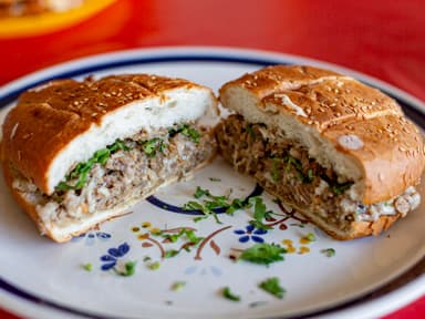 Torta de arrachera