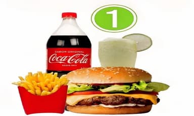 Combo: Hamburguesa+Papas+Gaseosa