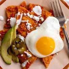 chilaquiles rojos sin huevo