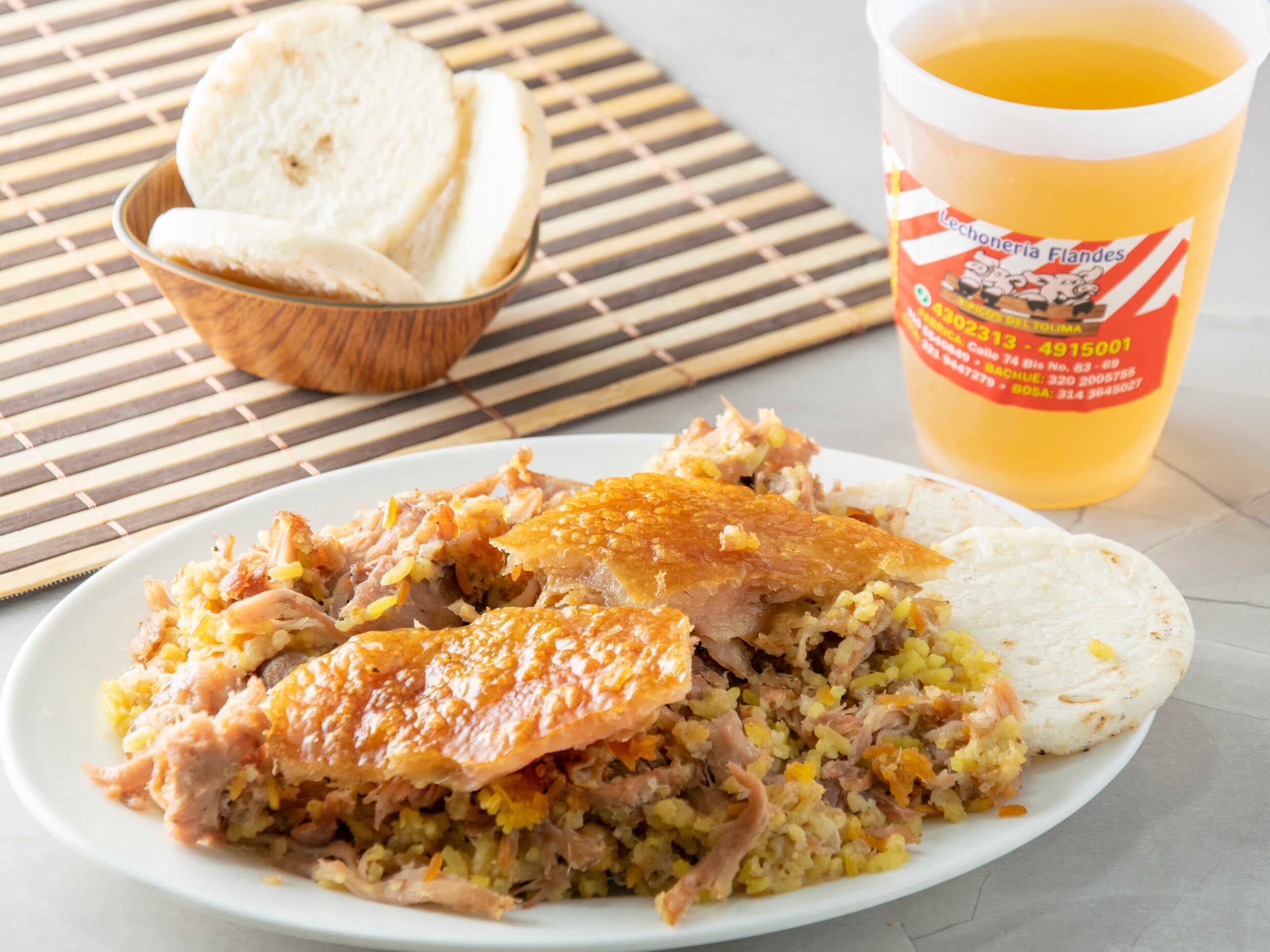 Combo Lechona 250 gr + Limonada