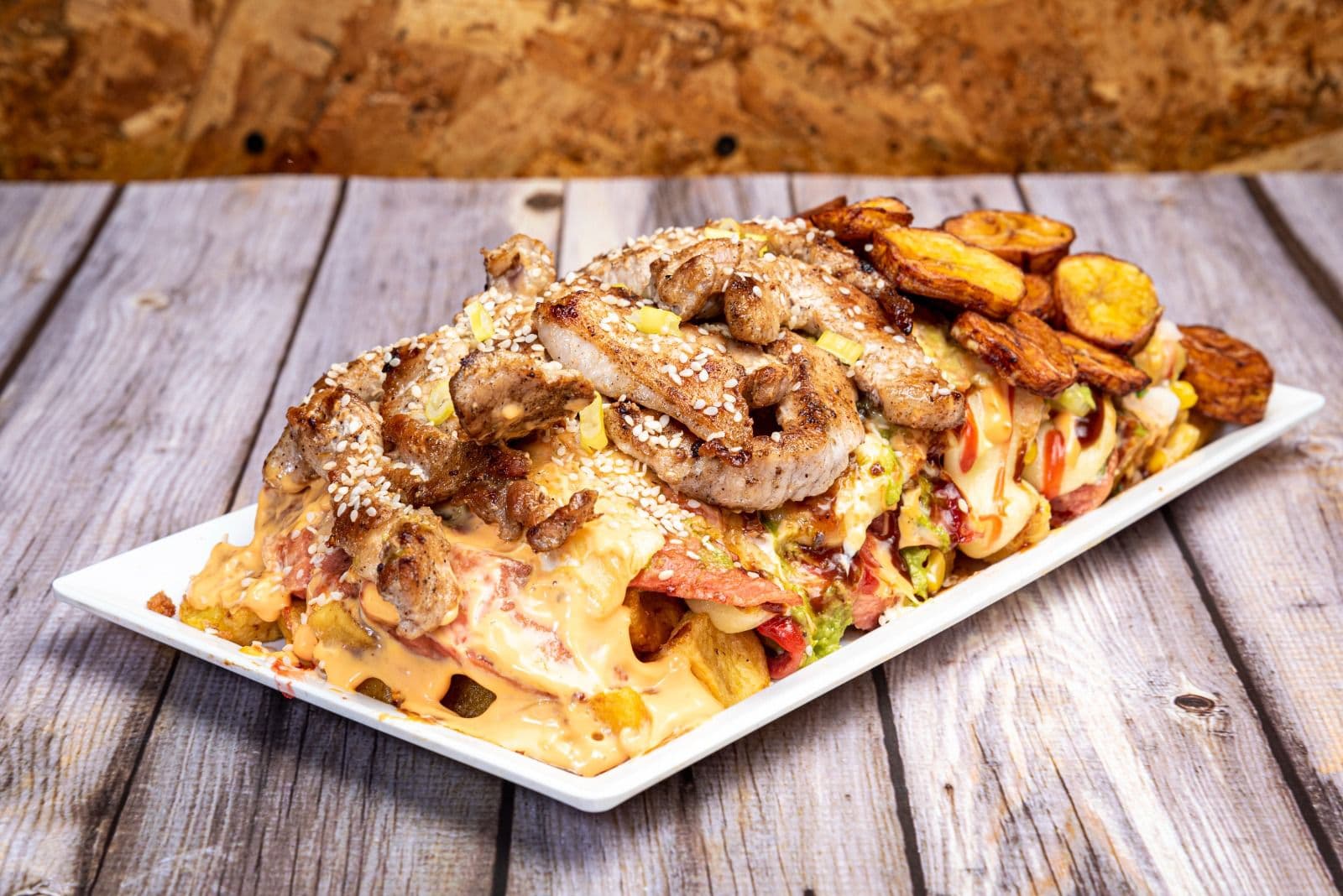 Salchipapa Pollo Carne x 1
