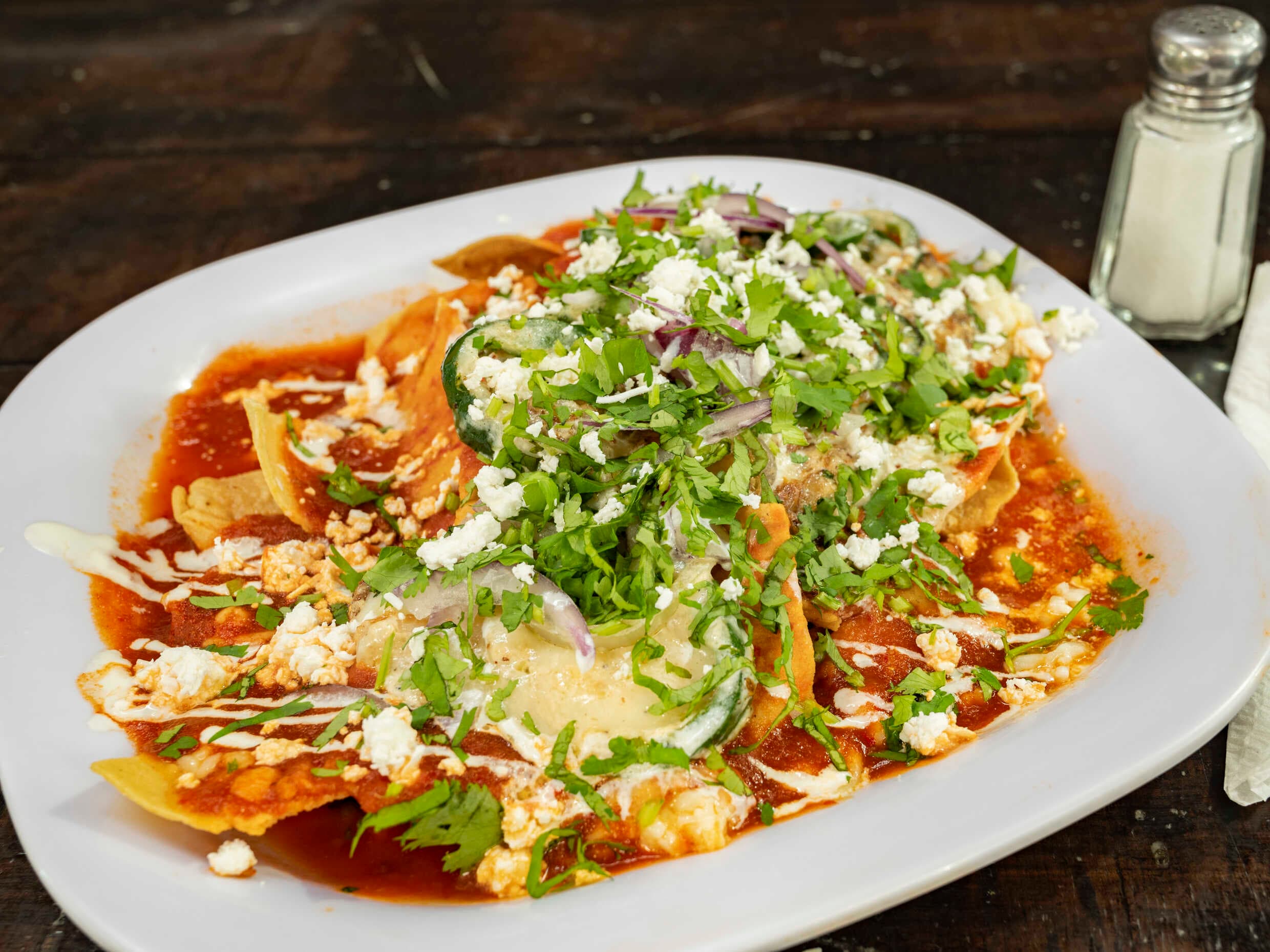 Chilaquiles con Rajas