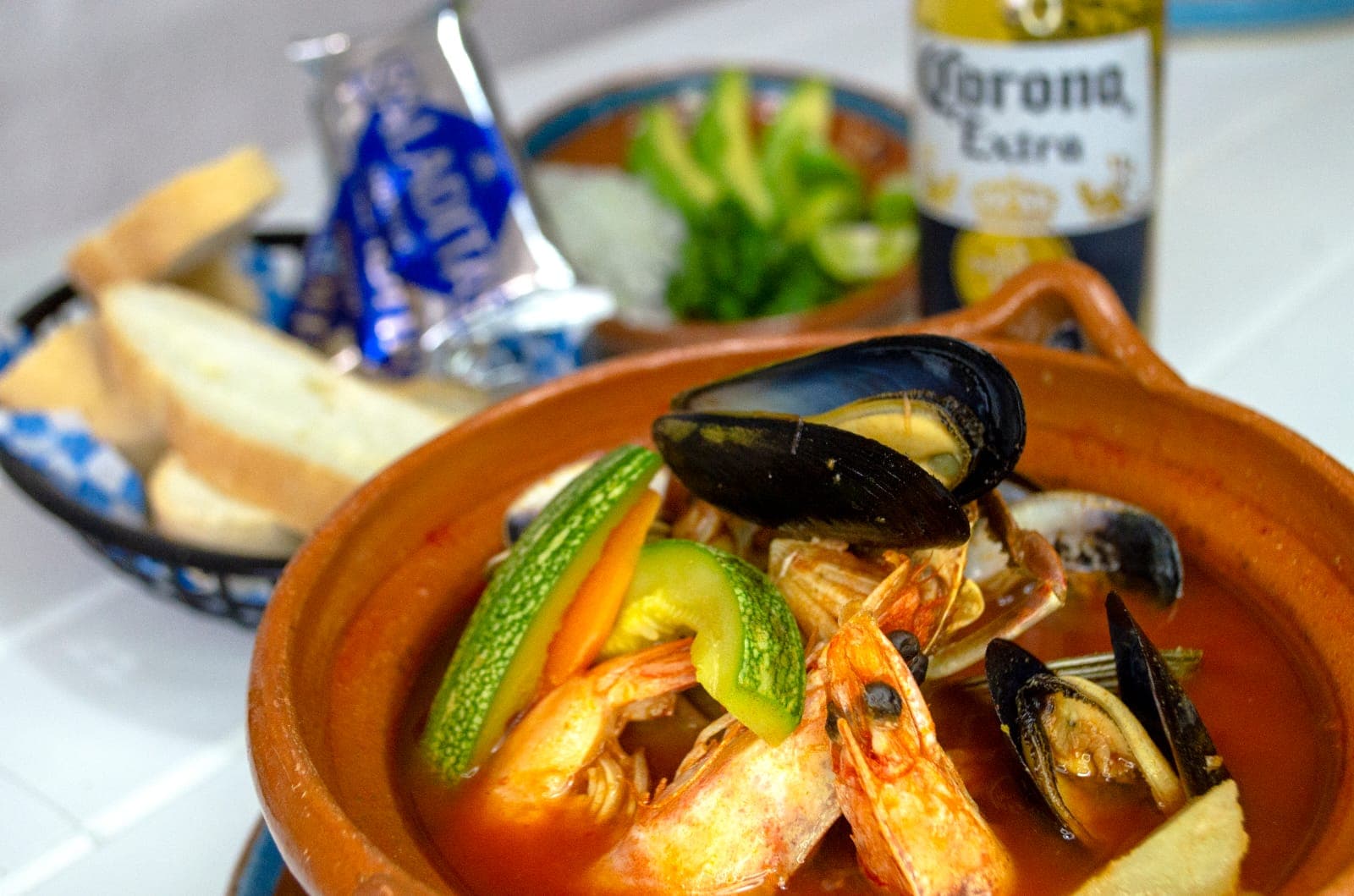 Caldo de Mariscos.