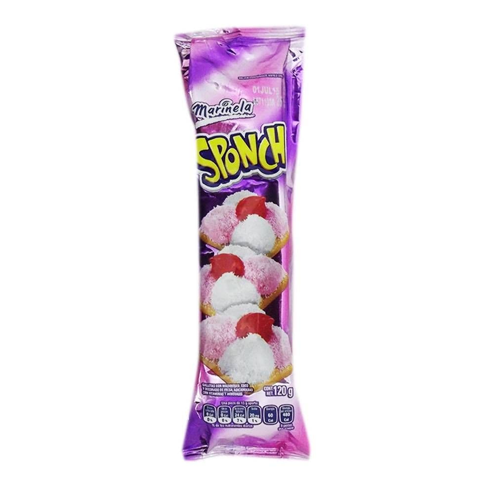 Galletas Sponch Malvavisco Fresa y Merengue