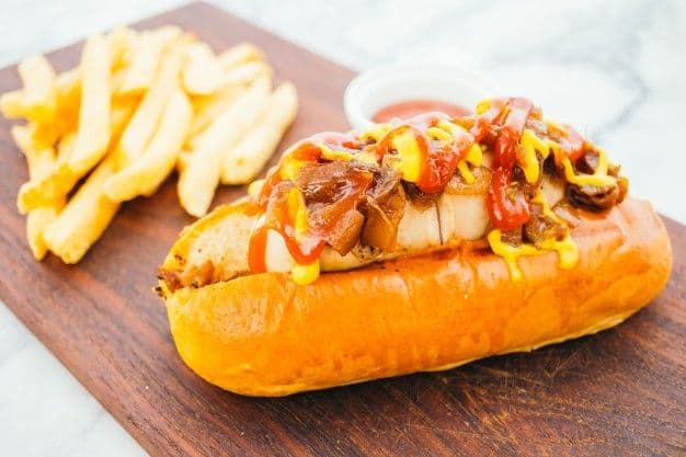 Hot Dog con Papas