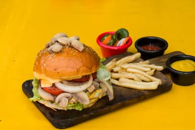 Hamburguesa Vegetariana con Papas