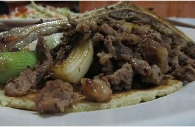 Taco Campechanos de Bistec y Chorizo