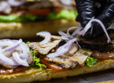 Sándwich Happy Pig con Papas