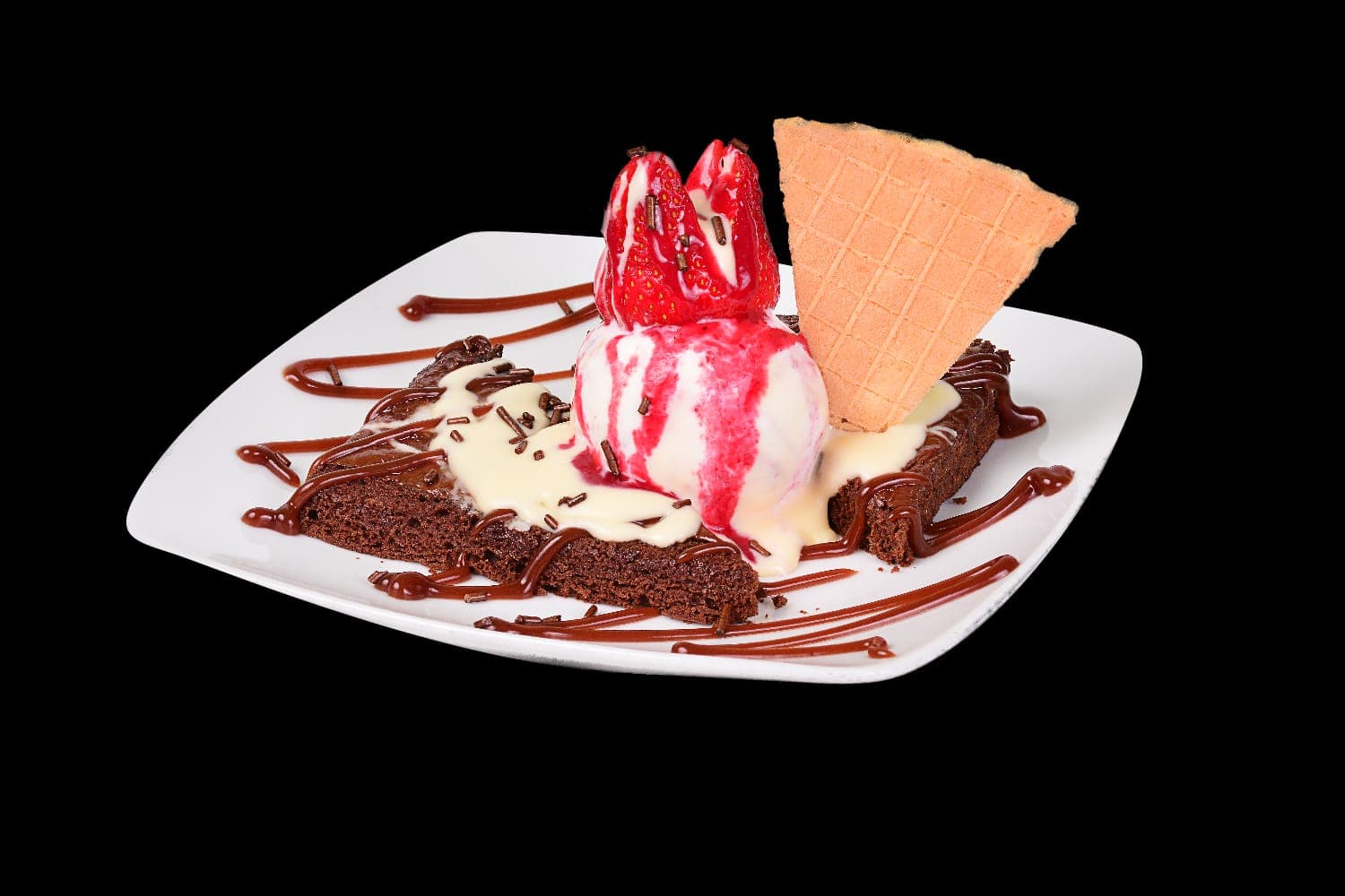 Brownie con Helado.