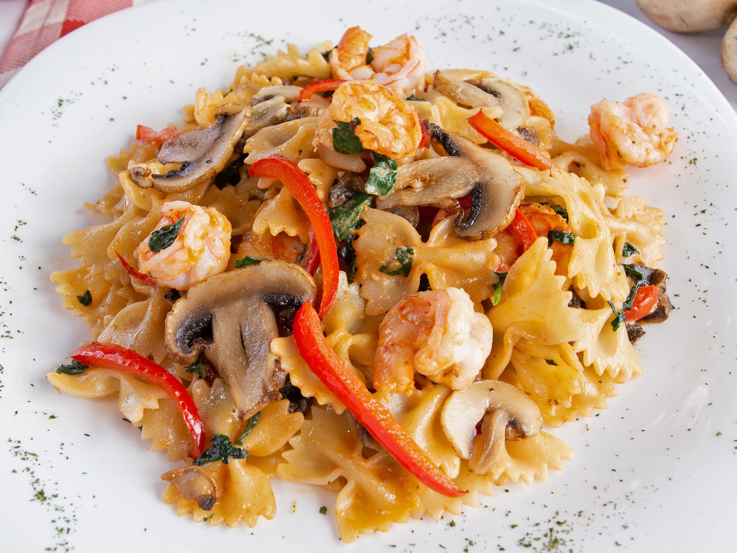 Farfalle con Camarón