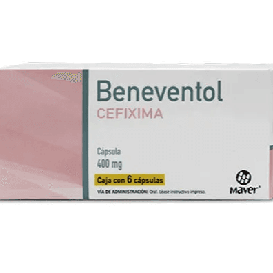 Beneventol Cefixima 400 mg 6 Capsulas
