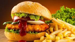 Hamburguesa de pollo sin papas