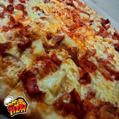 Pizza Grande 2 Ingredientes + Pan con Ajo